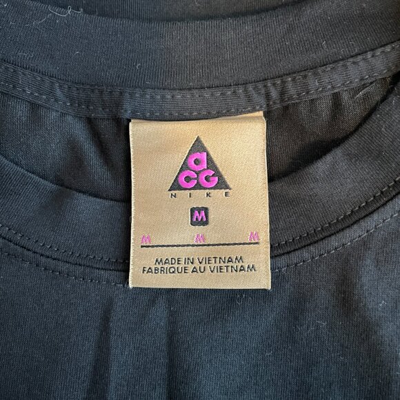 Nike ACG Women M Black NRG Layered Training Tank Top Shirt Athleisure Granola - Picture 8 of 9